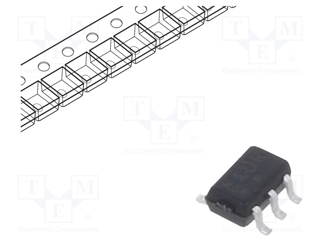 Operational Amplifier, Rail-to-Rail O/P, 1 Amplifier, 1 MHz, 1 V/µs, 1.8V to 5V, ± 900mV to ± 2.5V