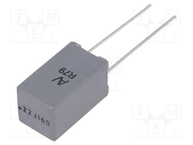 Capacitor: polypropylene; 220nF; 5mm; ±5%; 7.2x7.2x13mm; -55÷105°C