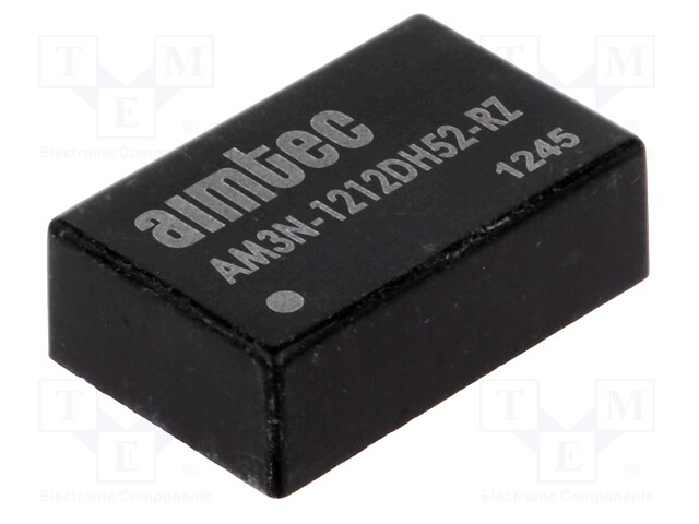 Converter: DC/DC; 3W; Uin: 10.8÷13.2V; Uout: 12VDC; Uout2: -12VDC