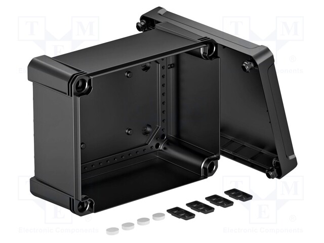 Enclosure: junction box; X: 191mm; Y: 241mm; Z: 126mm; polycarbonate