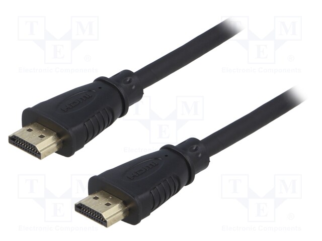 Cable; HDMI 1.4; HDMI plug,both sides; 5m; black