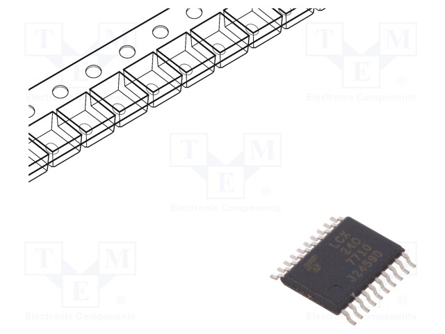 IC: digital; bus buffer,inverting; Channels: 8; SMD; TSSOP20; 6.5ns