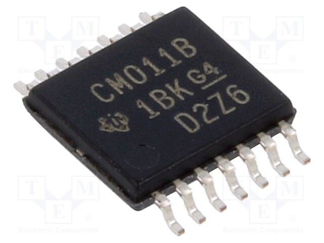 IC: digital; NAND; Ch: 4; IN: 2; CMOS; SMD; TSSOP14; 3÷18VDC; -55÷125°C