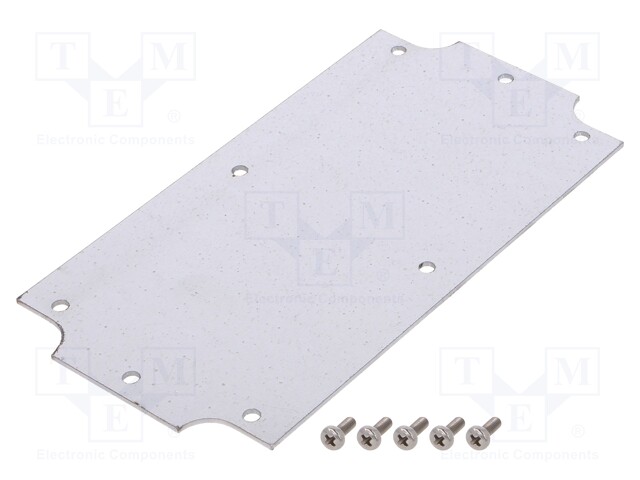 Mounting plate; steel; W: 76mm; L: 147mm; Series: 1554PB