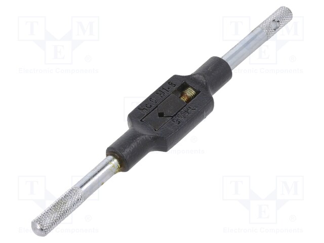 Tap wrench; steel; Grip capac: 1/16"-1/4",M1-M8; 130mm