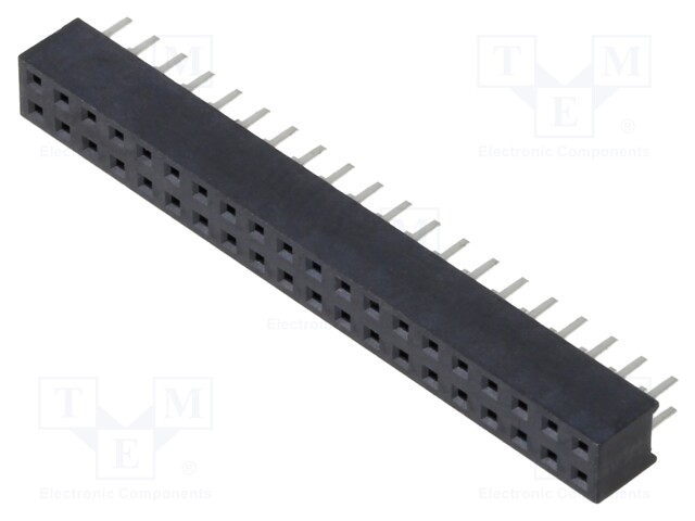 PCB Receptacle, Vertical, Board-to-Board, 2 mm, 2 Rows, 40 Contacts, Through Hole Mount, M22 Series