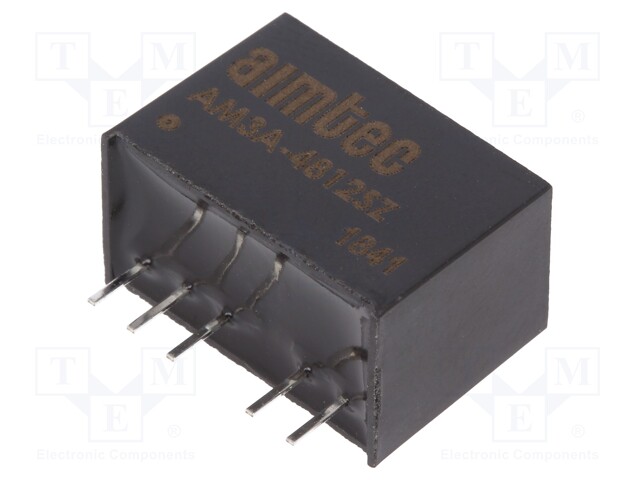 Converter: DC/DC; 3W; Uin: 18÷75V; 12VDC; Iout: 250mA; SIP6; 3.85g