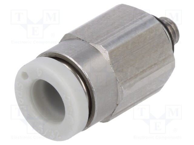 Push-in fitting; threaded,straight; M3; outside; -1÷10bar