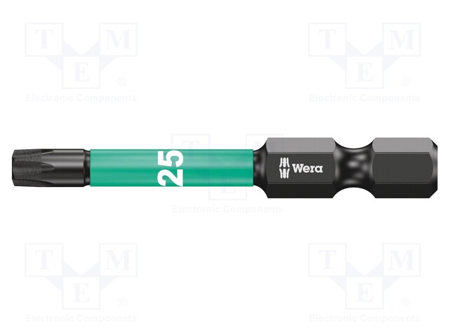 Screwdriver bit; Torx®; TX25; Overall len: 50mm; Plating: diamond