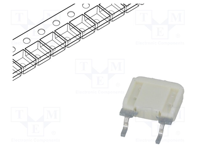 Fuse: fuse; quick blow; 3A; 350VAC; SMD; tinned; 446