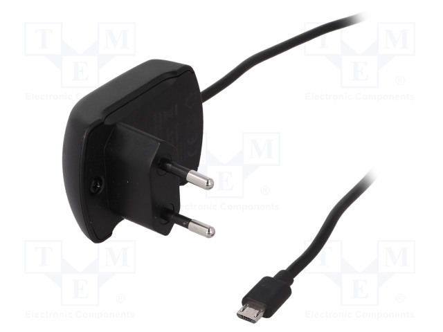 Power supply: switched-mode; 5VDC; 2.1A; Out: USB,micro USB; 10.5W