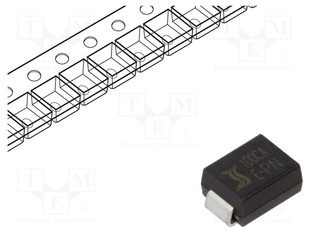 Diode: TVS; 600W; 111÷123V; 3.7A; bidirectional; ±5%; SMB; reel,tape