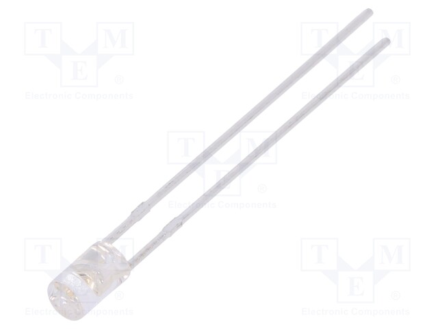 LED; 3mm; blue; 460÷780mcd; 100°; Front: flat; without flange