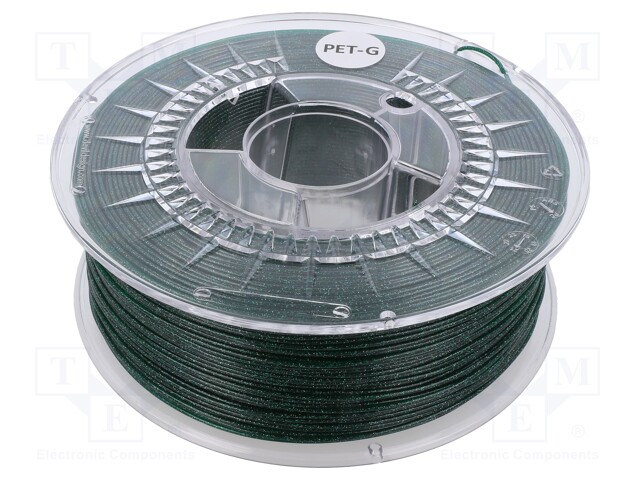 Filament: PET-G; 1.75mm; green; 220÷250°C; 1kg