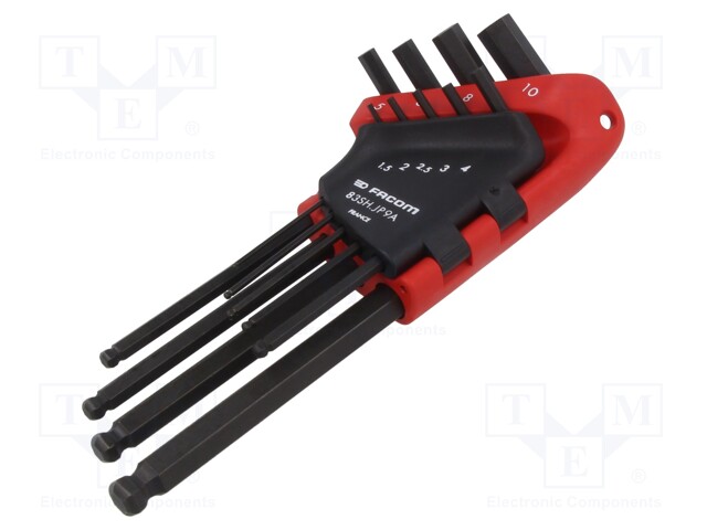 Wrenches set; hex key; Kit: plastic opened holder for hex keys