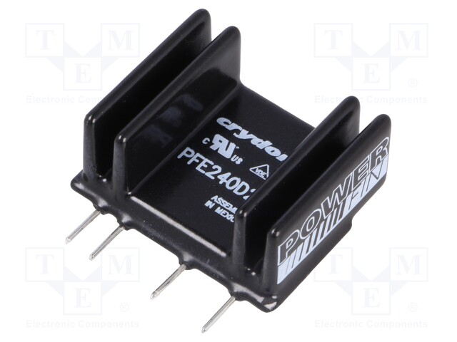 Relay: solid state; Ucntrl: 15÷32VDC; 25A; 24÷280VAC; THT; SIP