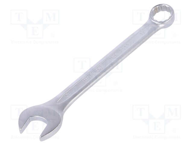 Key; combination spanner; 17mm; Overall len: 209mm; DIN 3113