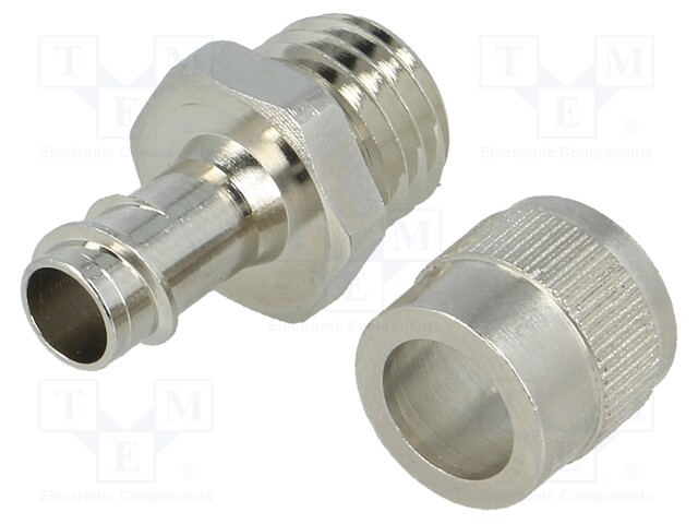 Straight terminal connector; ØBraid : 9mm; brass; -55÷260°C; IP40