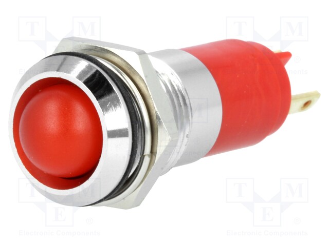 Indicator: LED; recessed; 24÷28VDC; 24÷28VAC; Cutout: Ø14.2mm; IP67