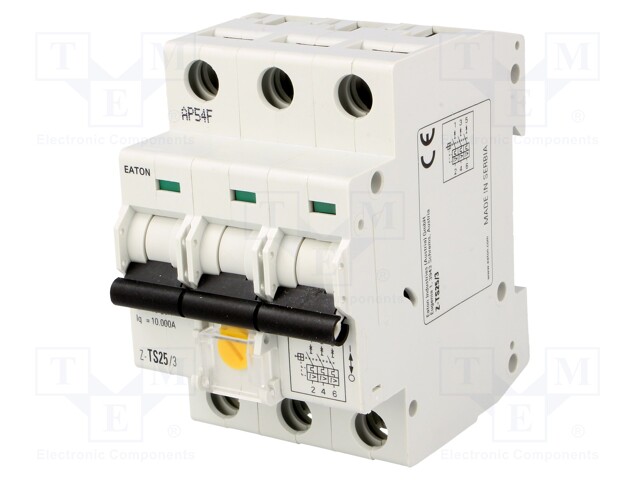 Tariff switch; Poles: 3; DIN; Inom: 25A; 400VAC; IP40; 1.5÷25mm2