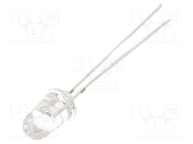 LED; 5mm; blue; 50000÷60000mcd; 8°; 70mA; 2.8÷3.6V; Front: convex