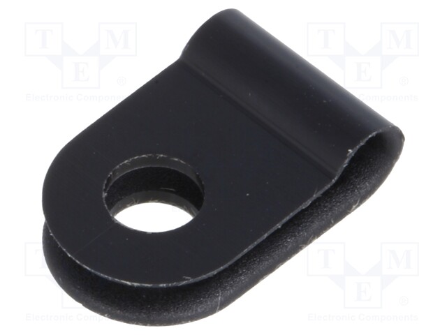 Fixing clamp; Cable P-clips; ØBundle : 3.2mm; W: 10mm; polyamide