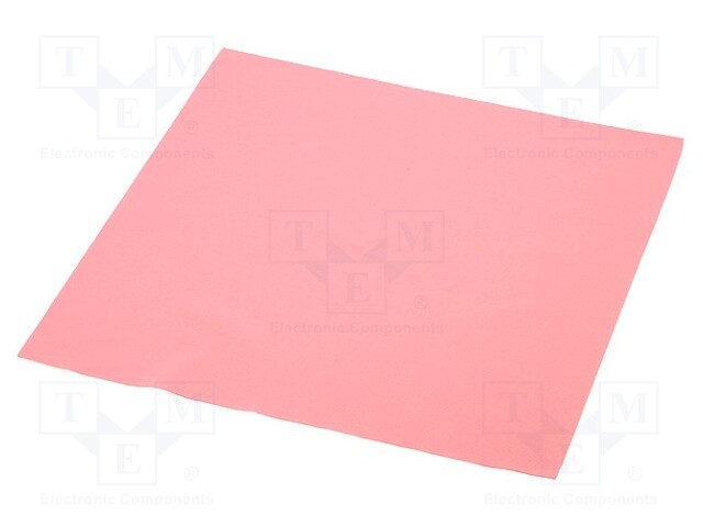 Cleaning wipes; ESD; L: 200mm; W: 200mm; pink; 0.1÷1GΩ