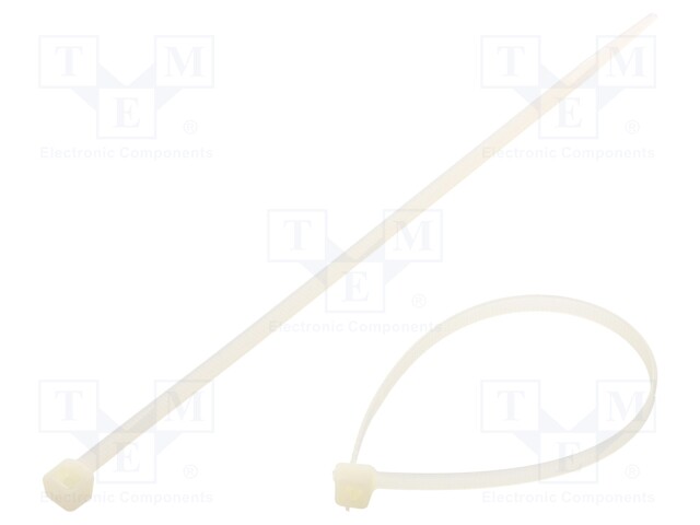 Cable tie; L: 188mm; W: 4.8mm; polyamide; 220N; natural; Ømax: 46mm