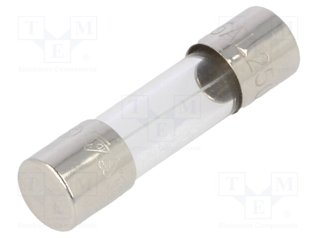 Fuse: fuse; time-lag; 1.25A; 250VAC; cylindrical,glass; 5x20mm