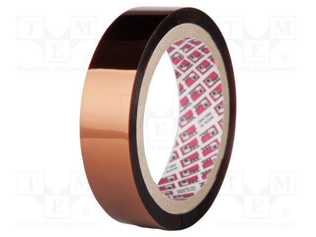 Tape: high temperature resistant; 9mm; L: 33m; amber; max.300°C