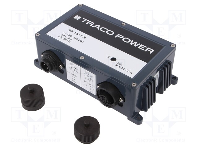 Power supply: switched-mode; modular; 120W; 24VDC; 174x93x56mm