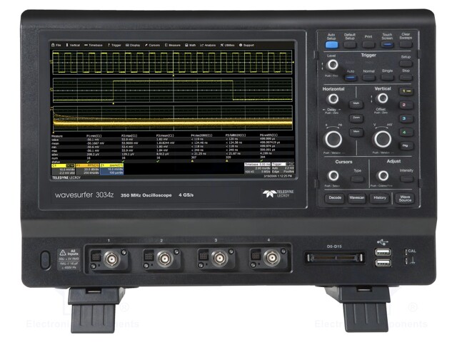 Oscilloscope: digital; Band: ≤300MHz; Channels: 4; Rise time: 1ns