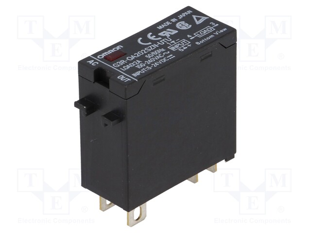 Relay: solid state; Ucntrl: 24VDC; 2A; 75÷264VAC; Series: G3R