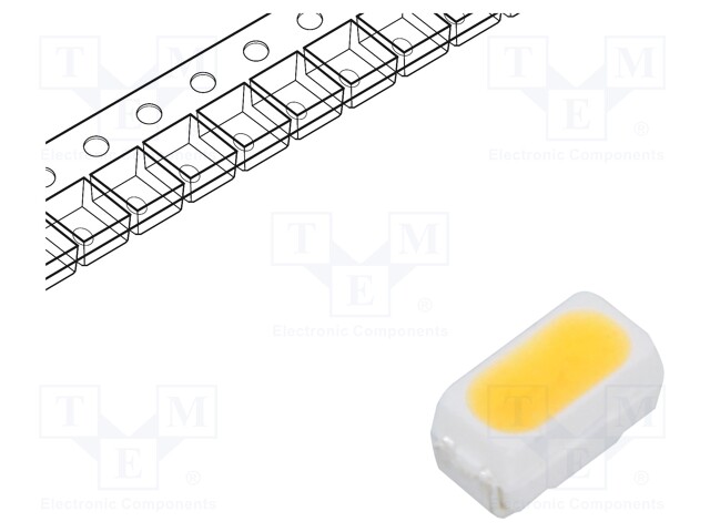 LED; SMD; 3014,PLCC2; white warm; 6÷10lm; 2825-3050K; 80; 120°; 20mA