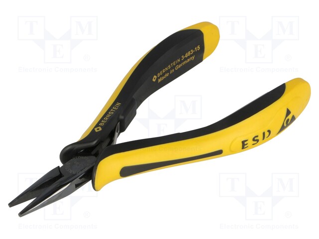 Pliers; half-rounded nose; ESD; 130mm