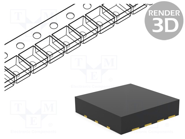 IC: interface; transceiver; half duplex,RS485; 50000kbps; VSON8