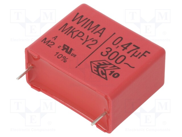 Capacitor: polypropylene; 470nF; 27.5mm; ±10%; 31.5x15x26mm