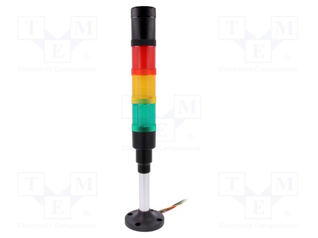 Signaller: signalling column; buzzer,continuous light; LED; 40mm