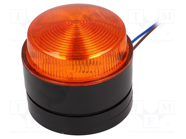 Signaller: lighting; flashing light; orange; Series: X80; IP67