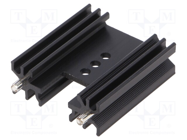 Heatsink: extruded; H; TO202,TO218,TO220,TOP3; black; L: 38mm