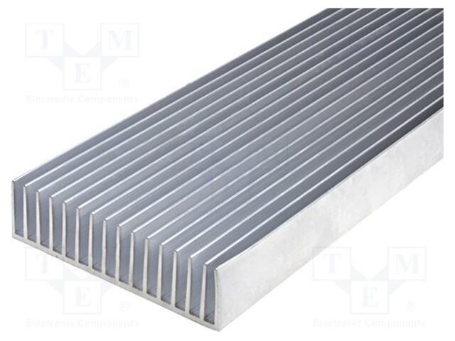 Heatsink: extruded; grilled; L: 1000mm; W: 190.5mm; H: 50mm; plain