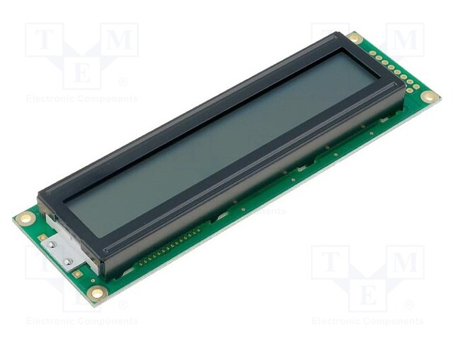 Display: LCD; alphanumeric; STN Positive; 24x2; gray; LED; PIN: 16