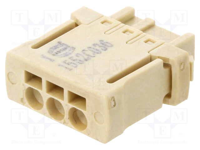 Plug; Connector: wire-board; har-flexicon; 2.54mm; ways: 3; tinned