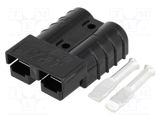 Plug; wire-wire; hermaphrodite; PIN: 2; for cable; crimped; 48V