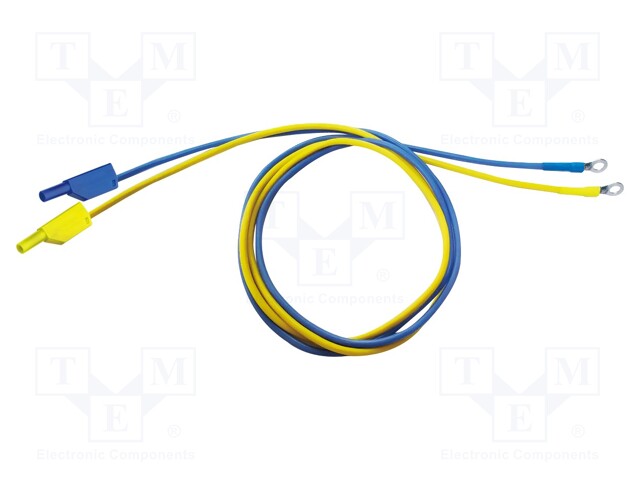 Test lead; Structure: spade lug-spade lug; 1000mm