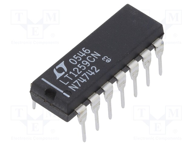 Operational amplifier; 130MHz; Channels: 2; DIP14; 4÷30/±2÷15VDC