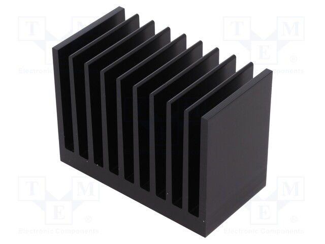 Heatsink: extruded; grilled; black; L: 50mm; W: 95mm; H: 70mm