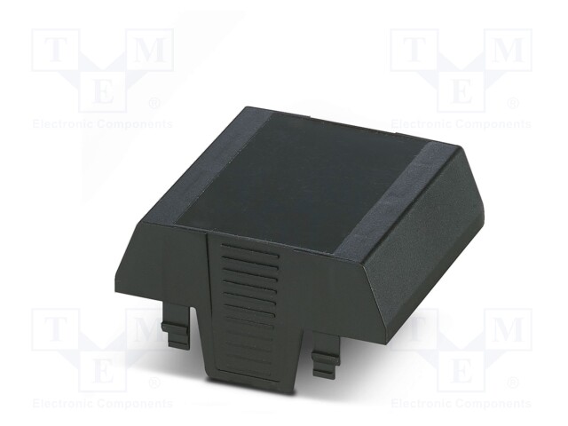 Cover; for enclosures; UL94HB; Series: EH 70; Mat: ABS; black; 70mm