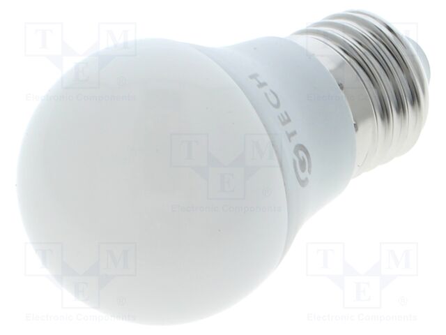 LED lamp; warm white; E27; 230VAC; 3W; 160°; 3000K