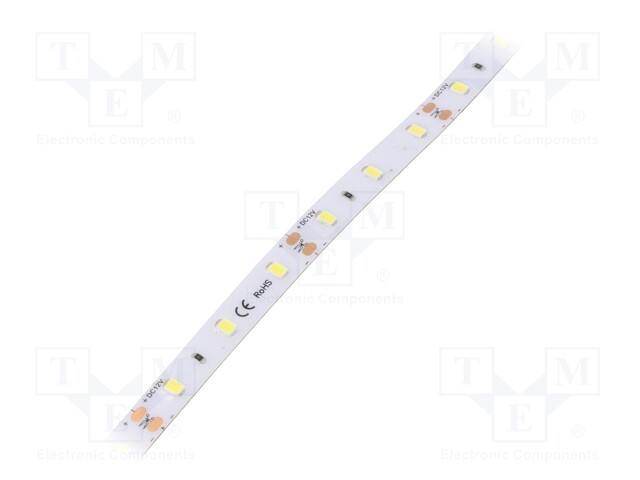LED tape; white cold; 2835; 12V; LED/m: 60; 8mm; IP64; 6W/m